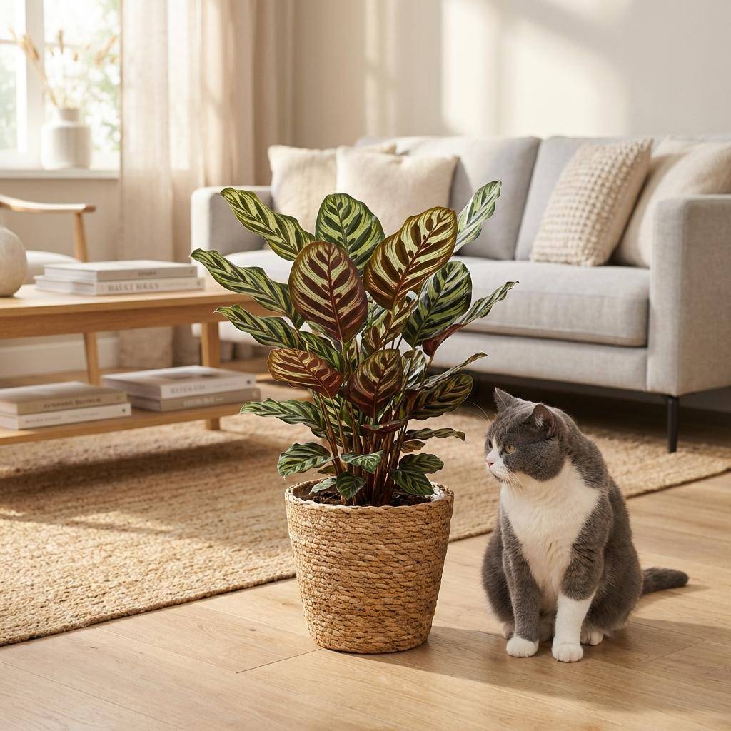 Calathea Makoyana - Pot de 19cm - Hauteur 70cm - Panier - Plantes d'intérieur - Image 3
