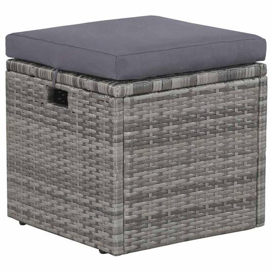 Vidaxl - Salon de jardin 6 pcs avec coussins résine tressée gris vidaXL 43960 - Image 7