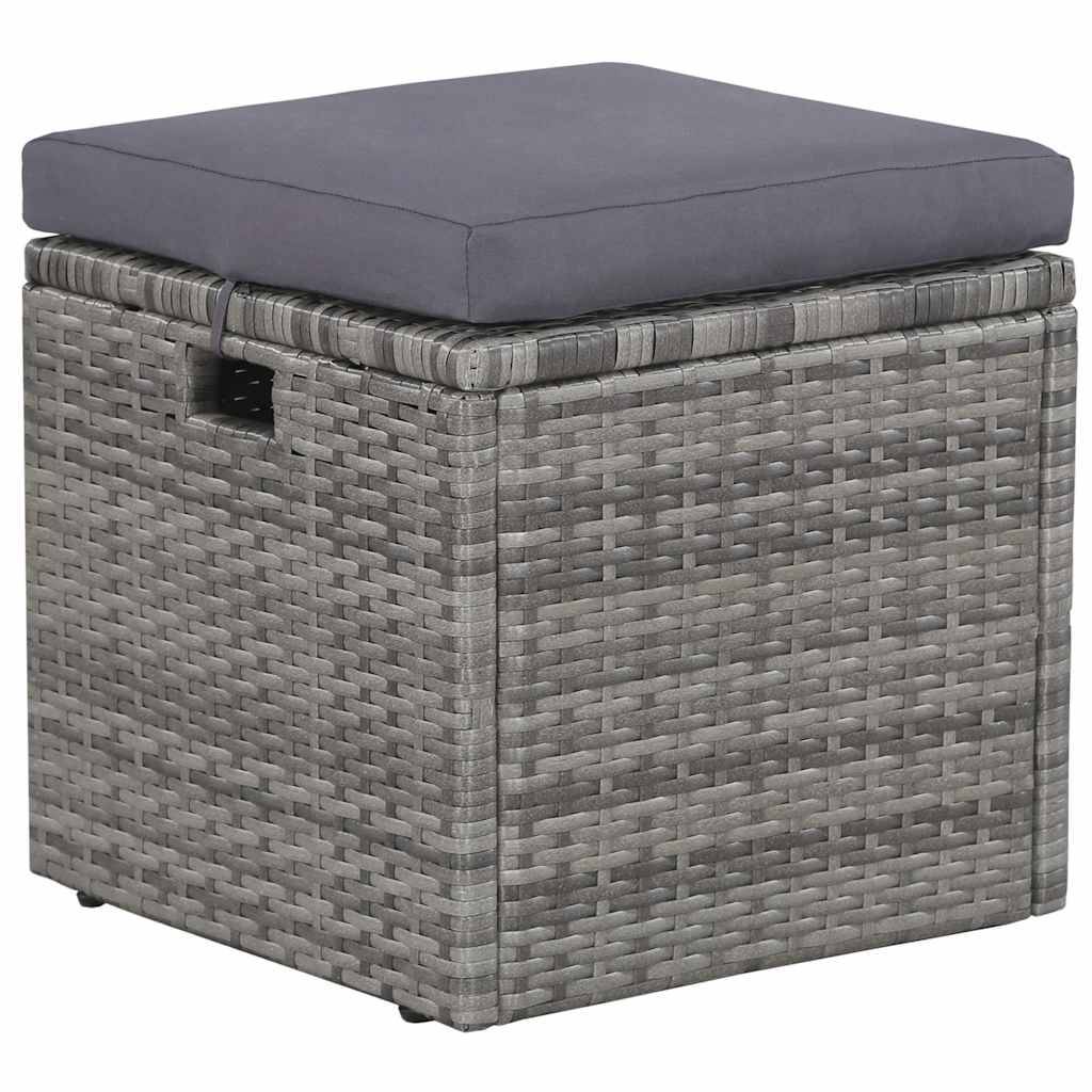 Vidaxl - Salon de jardin 6 pcs avec coussins résine tressée gris vidaXL 43960 - Image 7