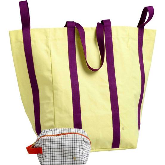 Vivaraise - Maxi sac en coton bio Poppins 48 x 33 x 33 cm - Image 3
