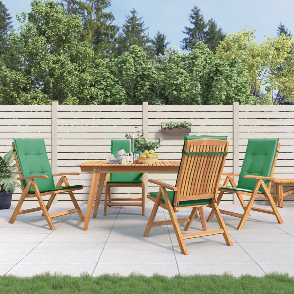 Chaise bois composite 4 places tissu marron - Prolenta premium  p3381.0 - Image 2