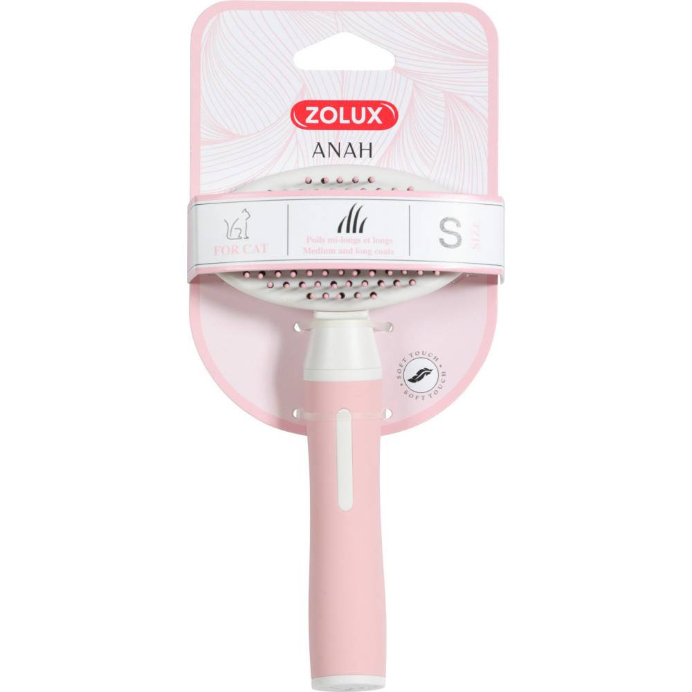 Zolux - Brosse SLICKER doux rétractable taille S pour chat - Image 2