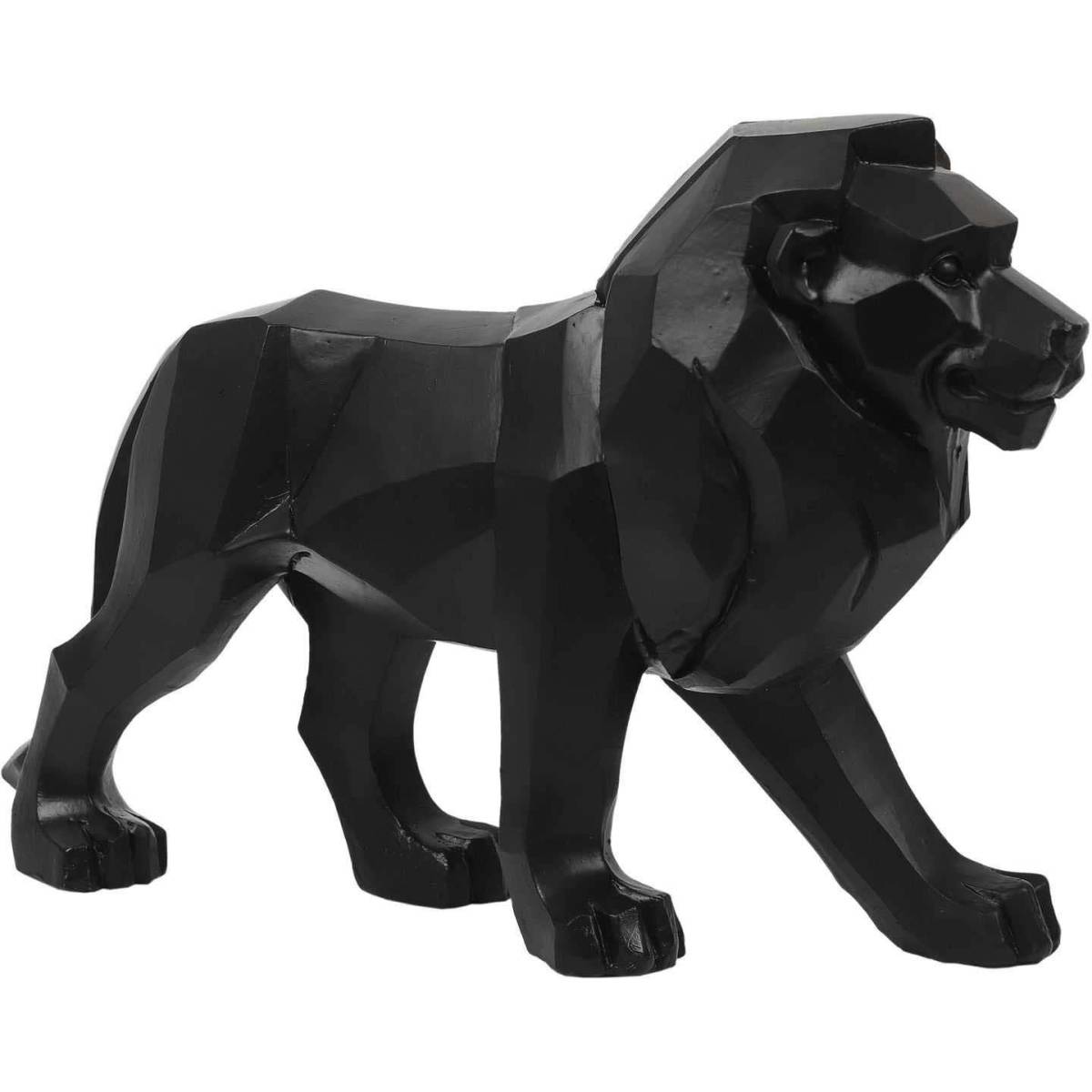 The Home Deco Factory - Lion origami en polyrésine 36 cm - Image 1