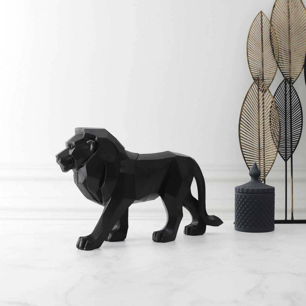 The Home Deco Factory - Lion origami en polyrésine 36 cm - Image 2