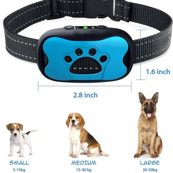 IntiMeg - Collier anti-aboiement pour chien, 7 niveaux de sensibilité, rechargeable, étanche, IntiMeg - Image 6