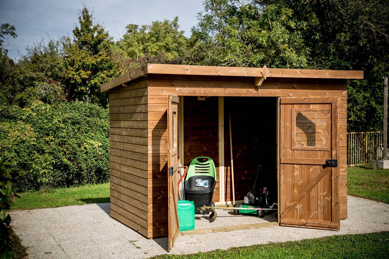 Habrita - Abri THEORA en bois massif sans plancher, toit mono pente 7,33 m² Habrita - Image 2