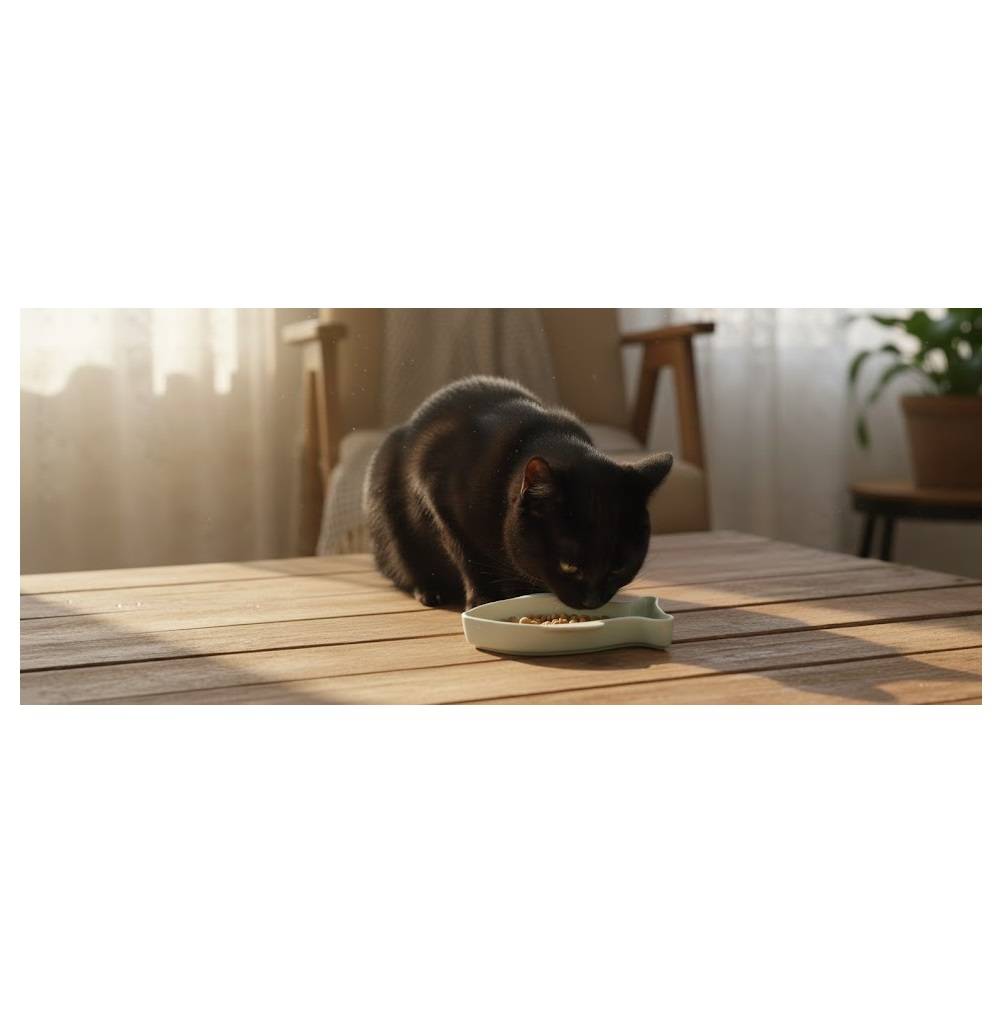 Gamelle pour chat 17 cm Fishie vert - Image 4