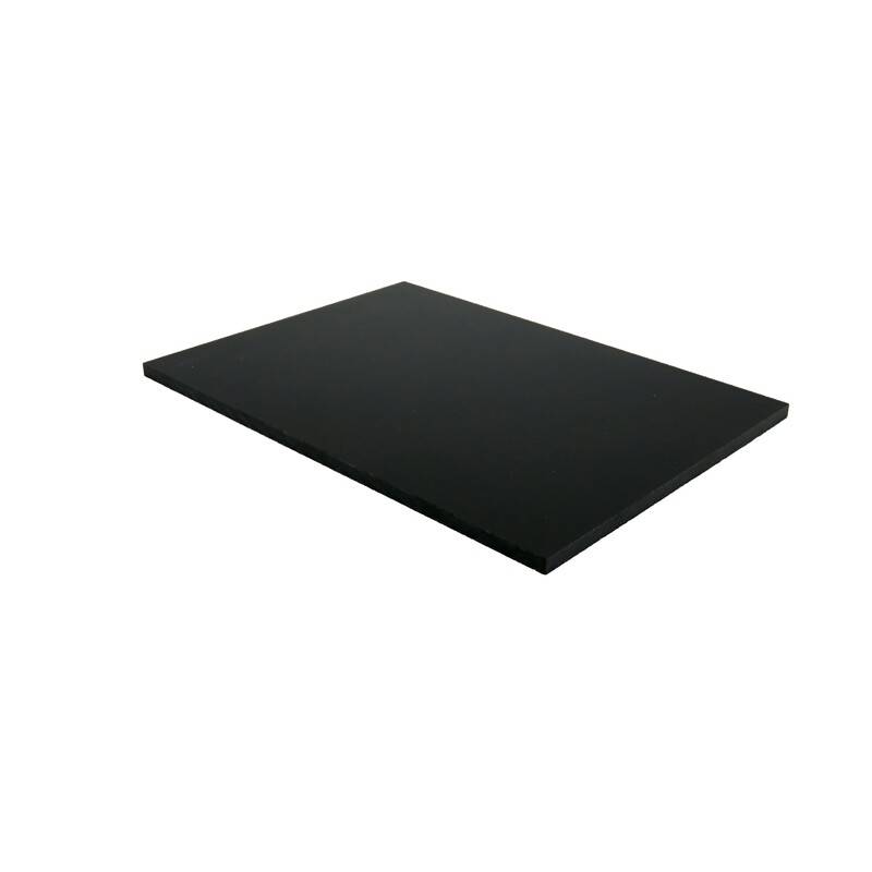 Panneau de bardage stratifié HPL compact - Coloris - Noir, Epaisseur - 6 mm, Largeur - 130 cm, Longueur - 305 cm - Image 1