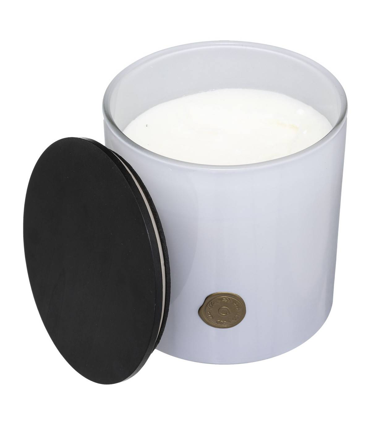 Bougie Parfumée Douceur de lin 1200 G Pot en verre Blanc - Image 1