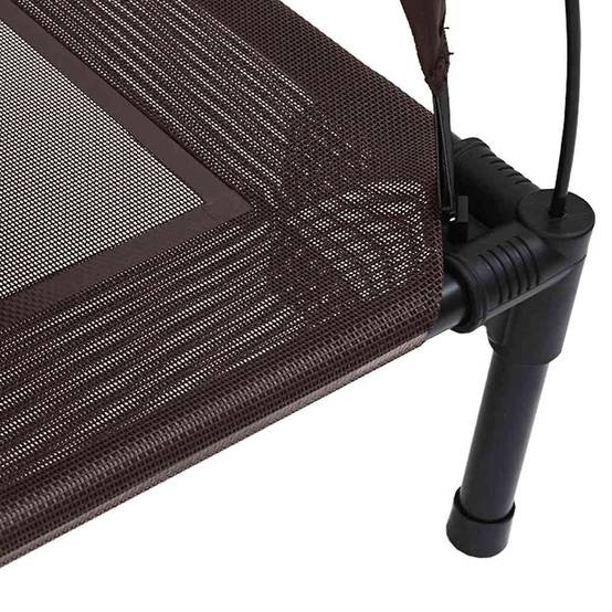 Lit pour chien acier marron 104 x 86 x 84.5 cm - PANGIVO - Image 6