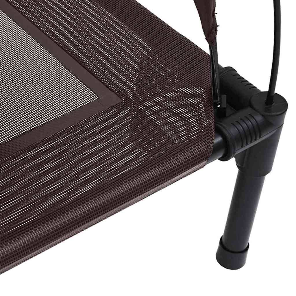 Lit pour chien acier marron 104 x 86 x 84.5 cm - PANGIVO - Image 6