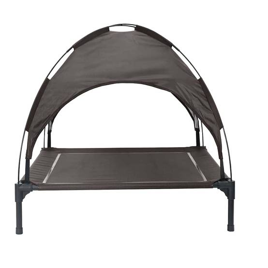 Lit pour chien acier marron 104 x 86 x 84.5 cm - PANGIVO - Image 5