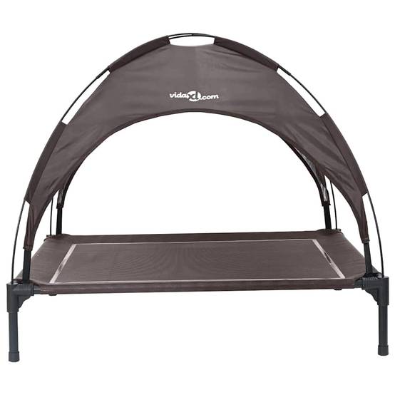 Lit pour chien acier marron 104 x 86 x 84.5 cm - PANGIVO - Image 4