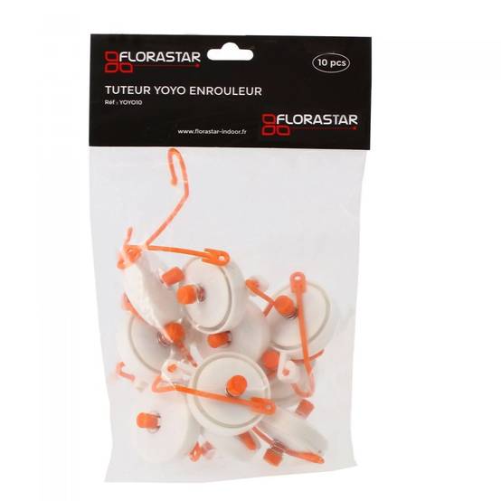 Lot de 10 tuteurs enrouleurs YOYO - FLORASTAR - Image 1