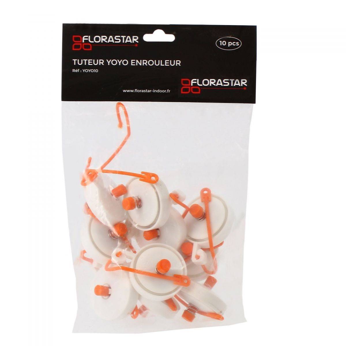 Lot de 10 tuteurs enrouleurs YOYO - FLORASTAR - Image 1
