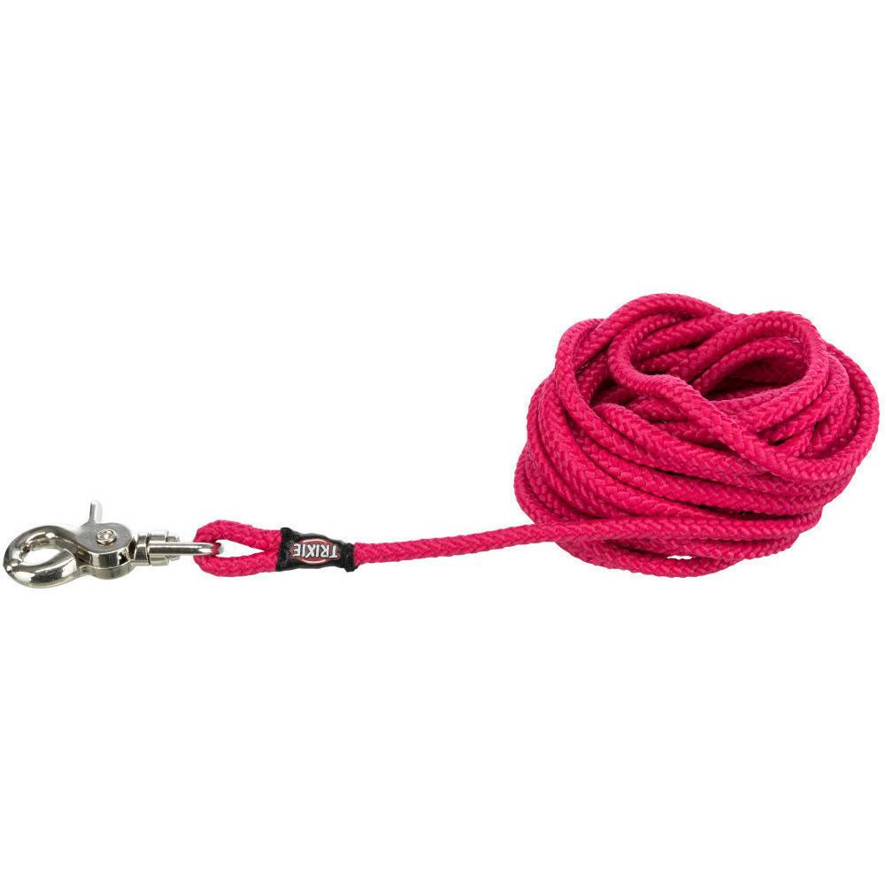 Trixie - Trixie - Laisse à pister, ø 6 mm x 5 M rose ronde sans dragonne, pour chien - Image 1