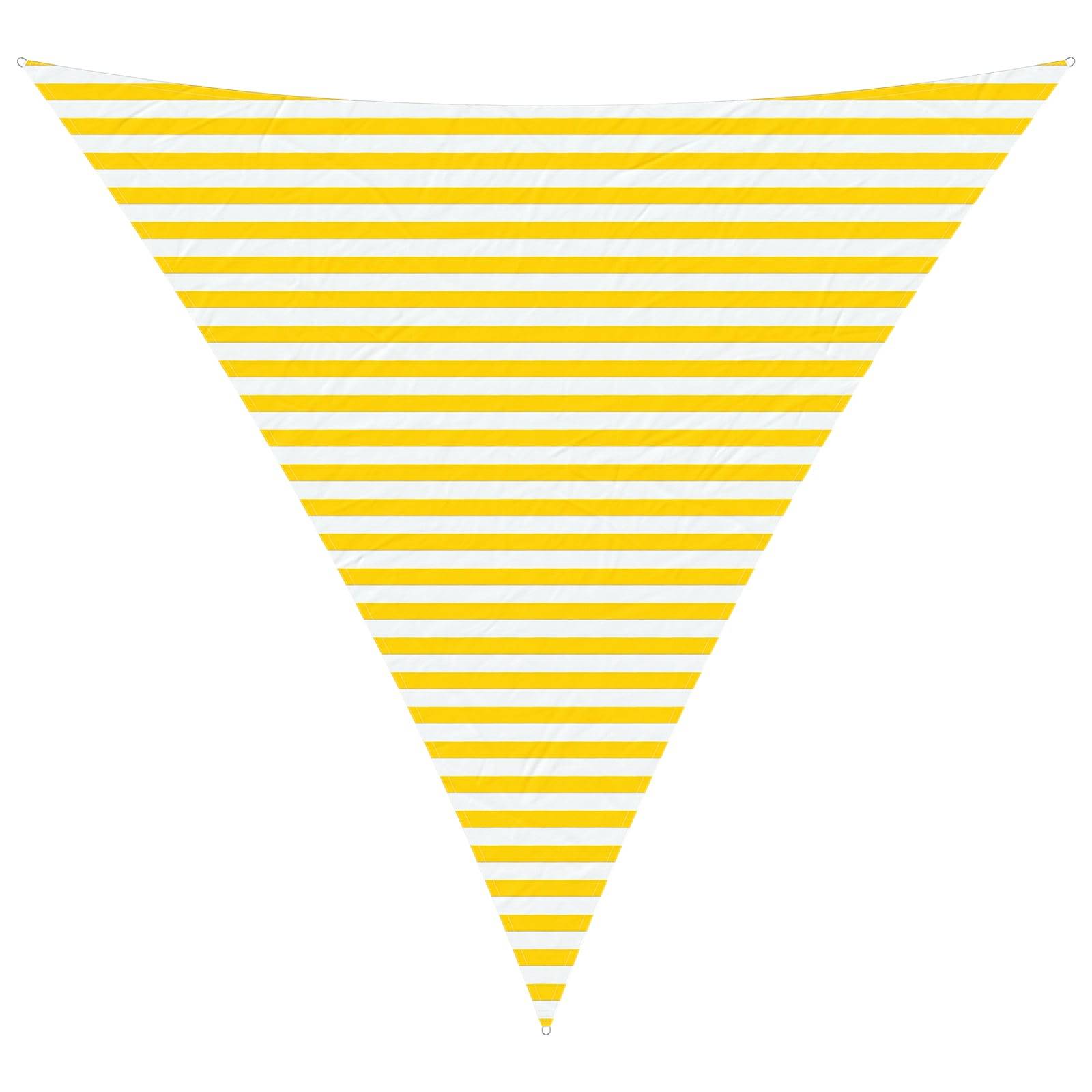 Voile d'ombrage polyester oxford jaune et blanc 400 x 400 x 400 cm - PANGIVO - Image 1