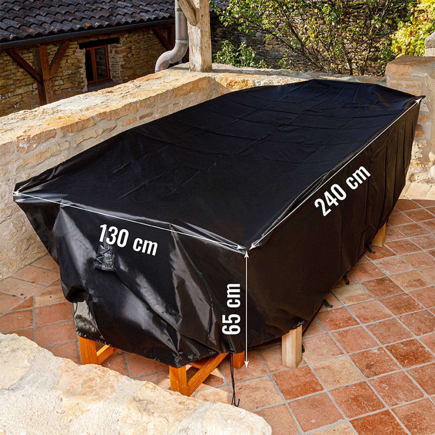 Somagic - Housse L 240 x l 130 x H 65 cm pour salon de jardin - SOMAGIC - Image 3