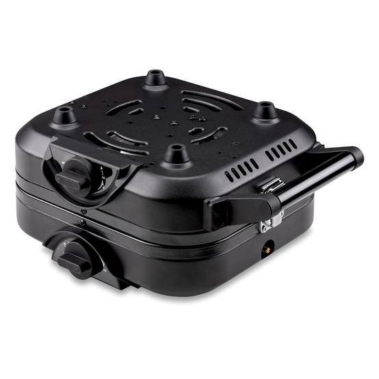 Réchaud à gaz pliable 2 feux 4600 W – Réchaud camping portable Allumage piezo, double brûleur inox, cartouche valve 7/16" KEMPER - Image 4