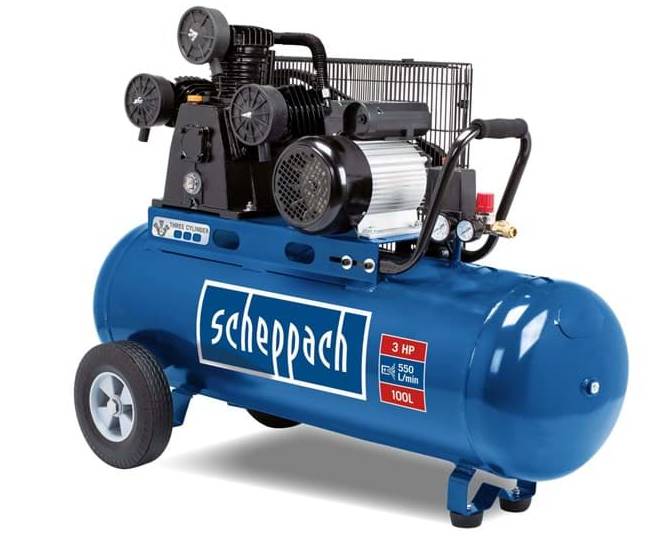 Scheppach - Compresseur d'air SCHEPPACH HC550TC 3 cylindres - 100 LT 2200W 3HP 10 bars - 5906147901 - Image 1