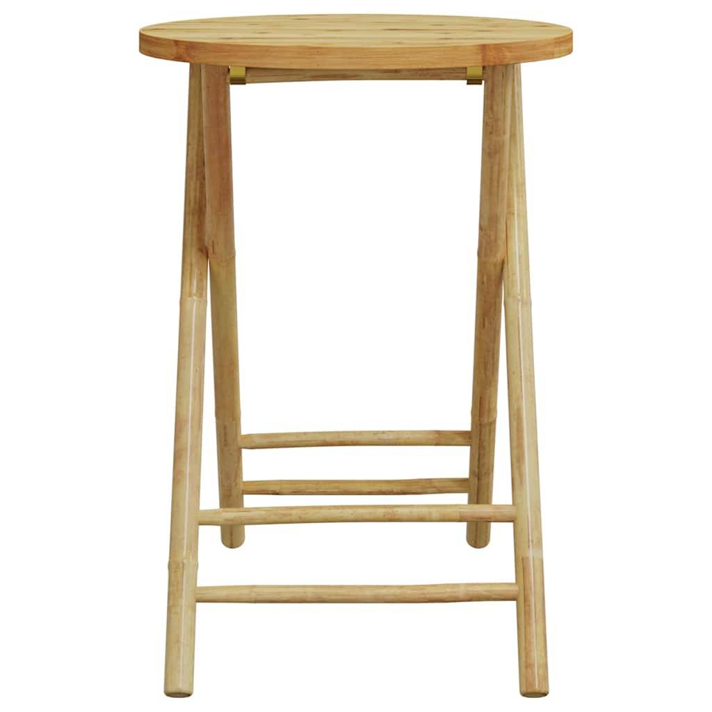 Vidaxl - Ensemble de bistro pliante 3 pcs-Salons de jardin et coussins blanc crème bambou 363456 - Image 8