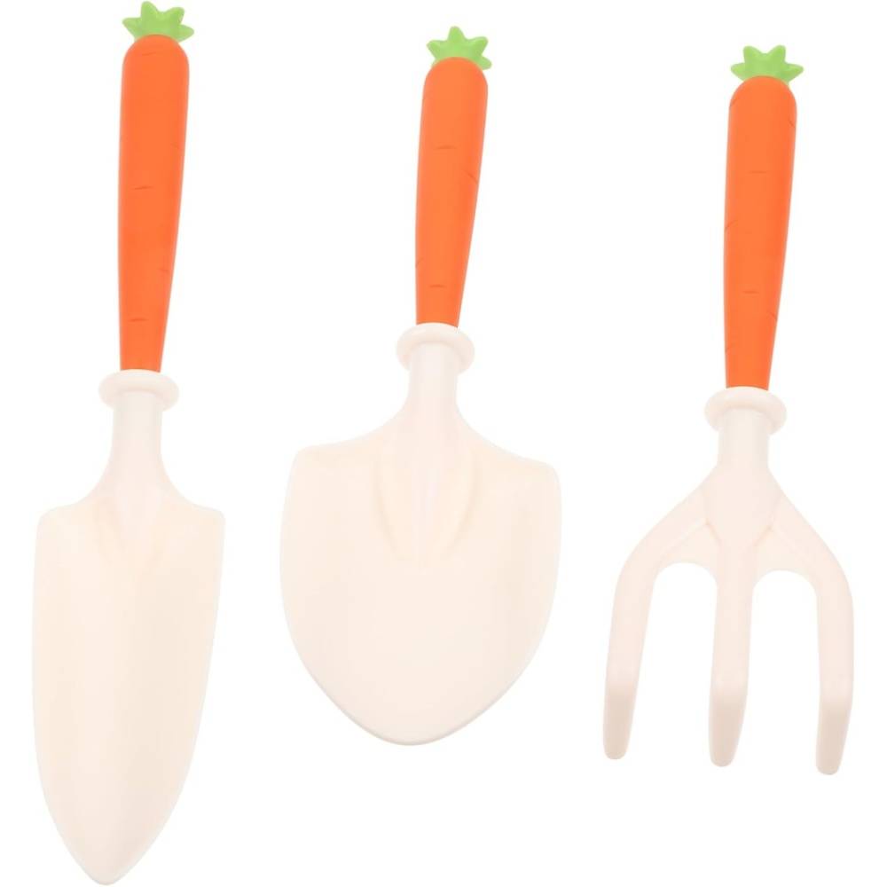 Kit jardinage enfant - Pelle + râteau plastique - Outils légers pour plantations - Living123 - Image 1
