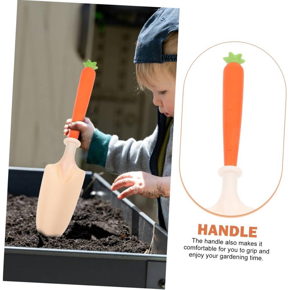 Kit jardinage enfant - Pelle + râteau plastique - Outils légers pour plantations - Living123 - Image 5