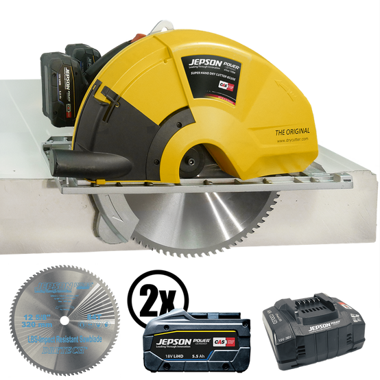 Scie circulaire sans fil 8320E 36V Ø 320/84T - JEPSON - 2 batteries 5.5Ah - chargeur - 608270E - Image 1