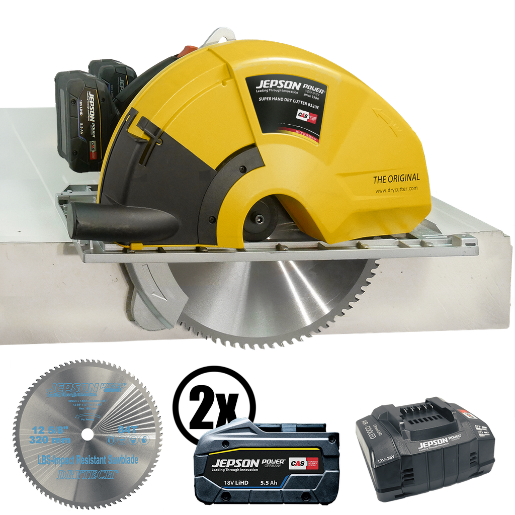 Scie circulaire sans fil 8320E 36V Ø 320/84T - JEPSON - 2 batteries 5.5Ah - chargeur - 608270E