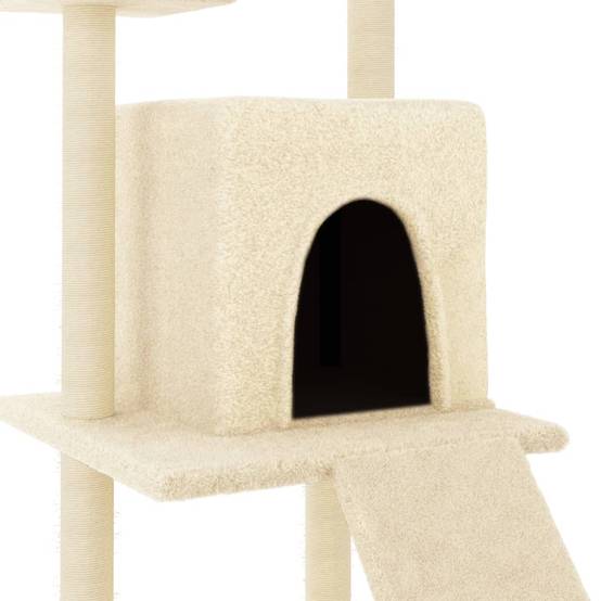 Vidaxl - Arbre à chat avec griffoirs en sisal crème 110 cm vidaXL 172037 - Image 4