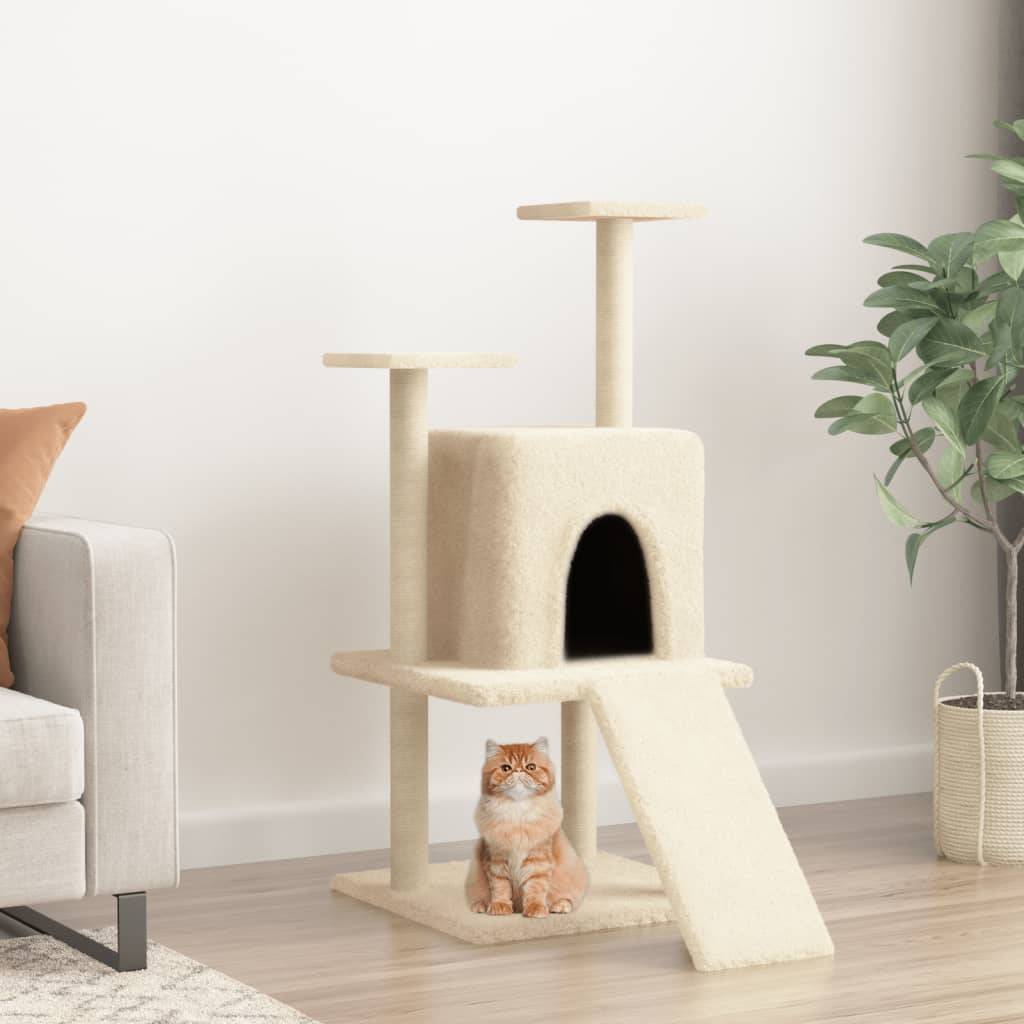 Vidaxl - Arbre à chat avec griffoirs en sisal crème 110 cm vidaXL 172037 - Image 1
