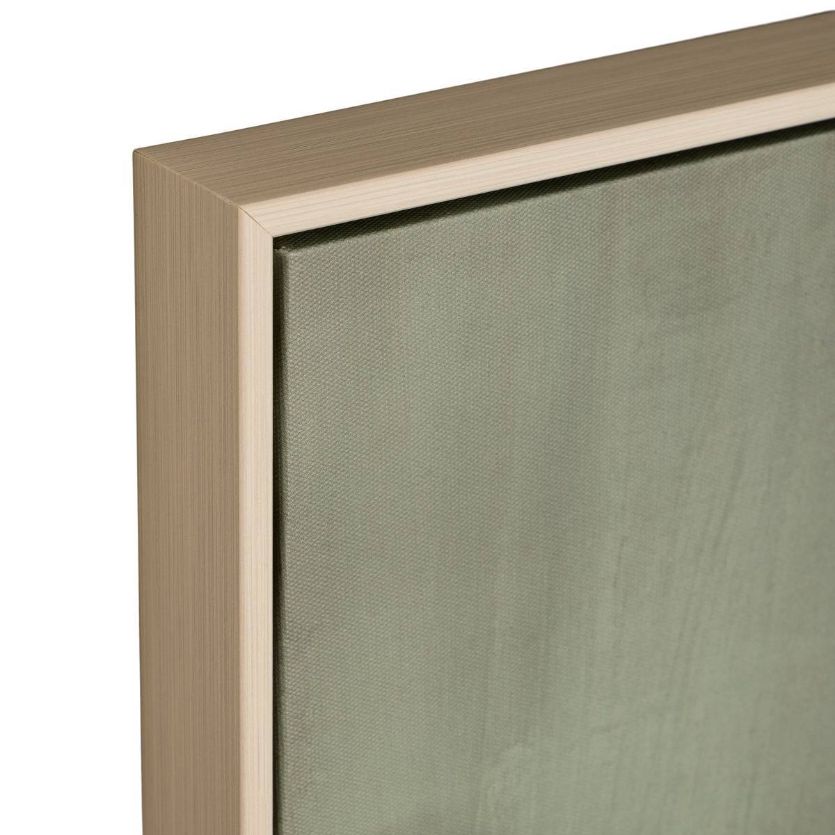 Atmosphera - Toile encadrée Mona carré 58x78cm vert - Atmosphera Créateur d'intérieur - Image 2