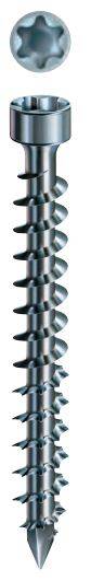 Vis bois SPAX tête cylind. Wirox 8x450 mm Filetage total pointe Cut - Boite de 50 - 1221010804505