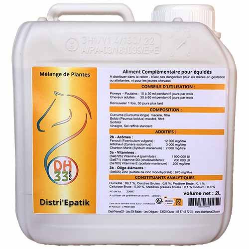 Distri'Epatik - Drainant Cheval Naturel - 2L - Distri’Horse33 - Image 1
