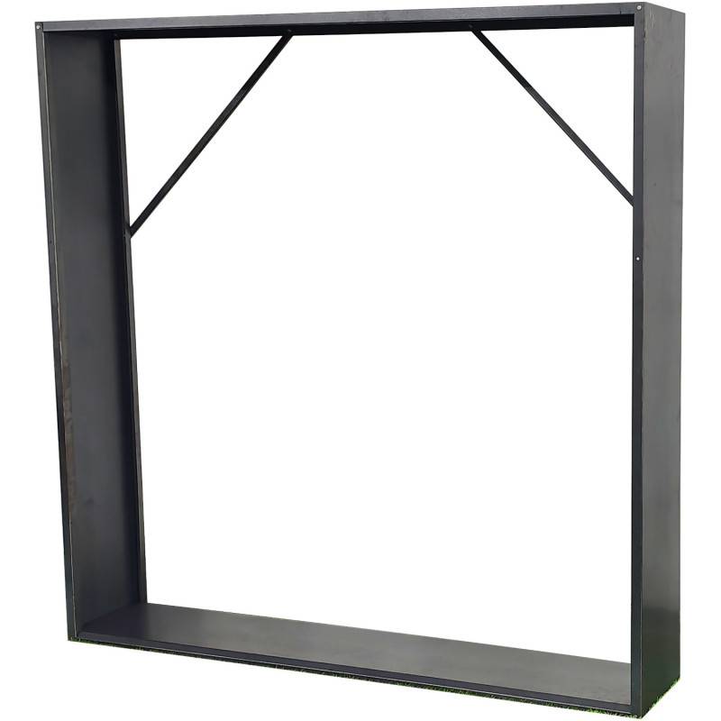 X-Metal - Abri bûches acier corten 180x180 cm marron X-Metal - Image 4