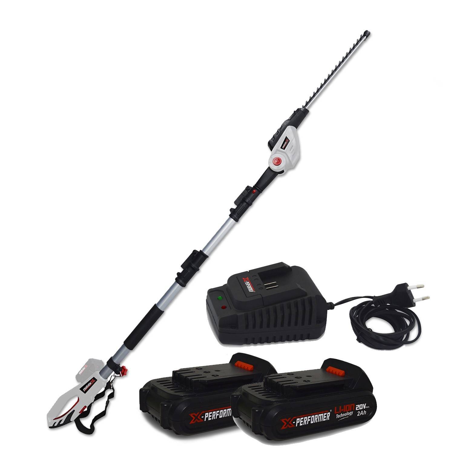 Scie à Ebrancher Taille Haies sur perche 20V - Xperformer XP2PSTH20LI - Portatif - 2 Batteries 2Ah et chargeur inclus - Image 1