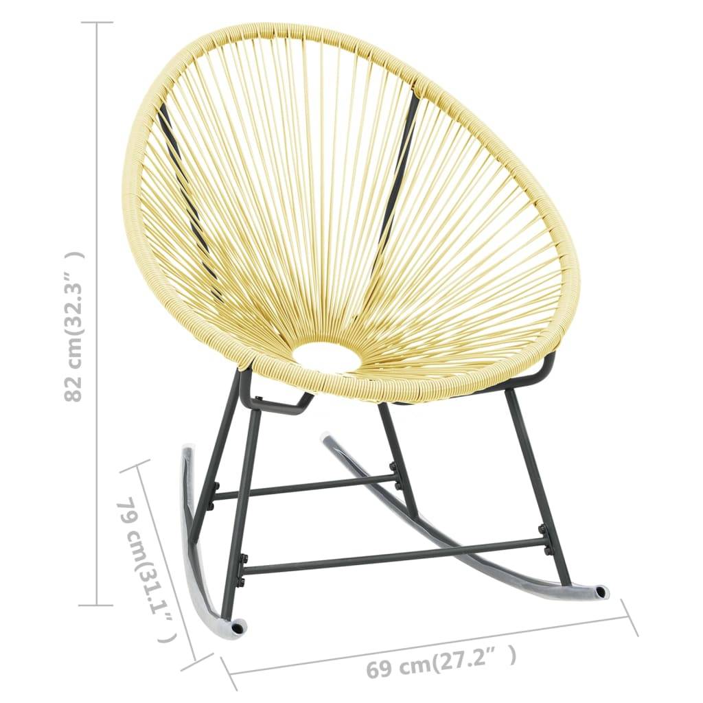 Vidaxl - Chaise d'extérieur Acapulco Résine tressée Beige vidaXL 313140 - Image 3