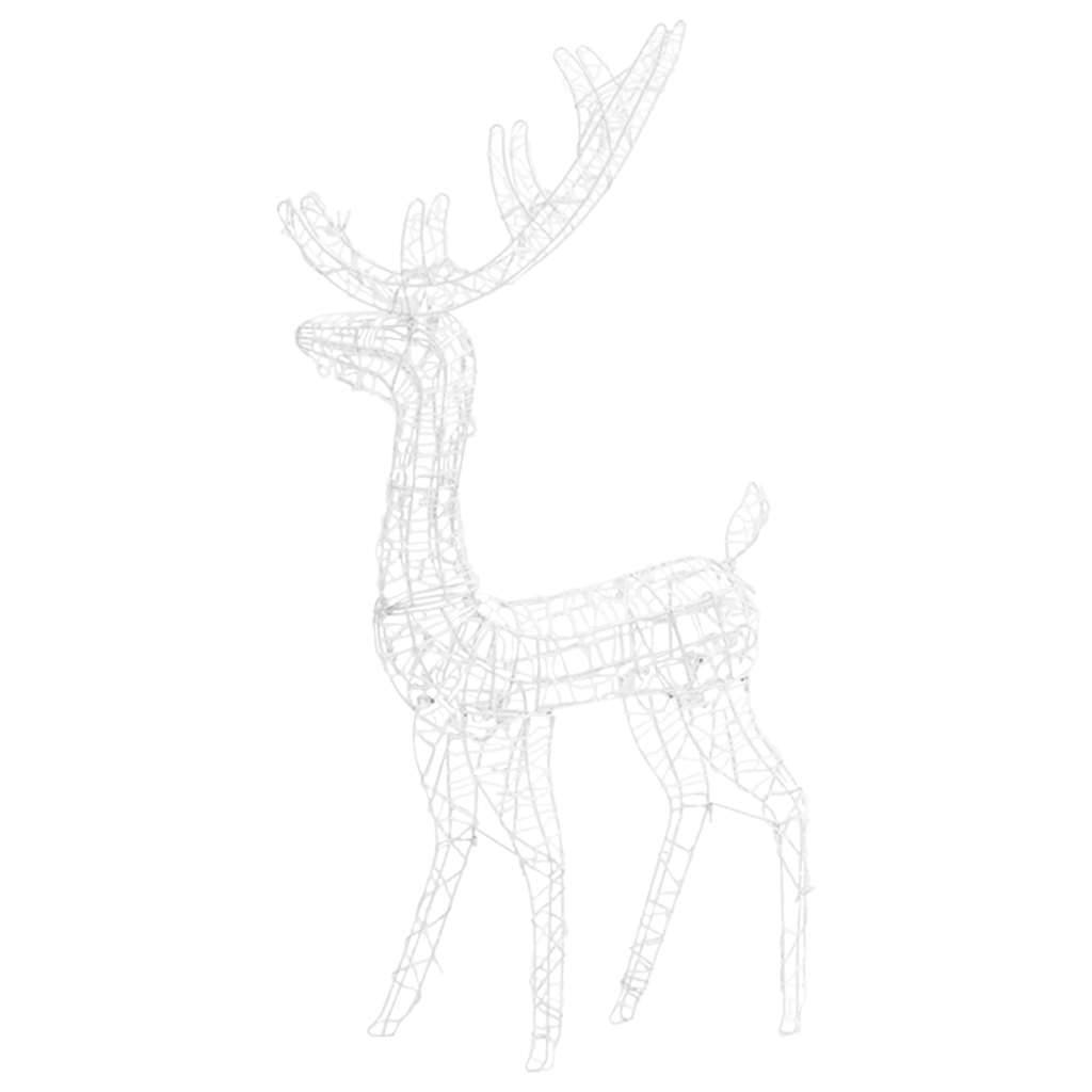 Renne de Noël Lumineux LED Acrylique Déco Fêtes Blanc Chaud 120 cm – ComfortXL Outdoor Living - Image 5
