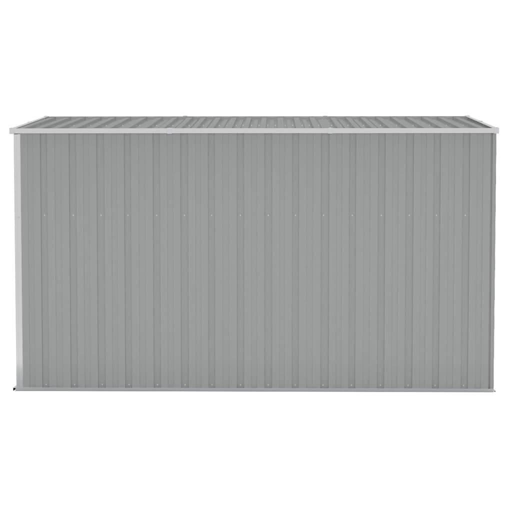 Vidaxl - Abri de jardin mural Gris 118x288x178 cm Acier galvanisé 3.4m² vidaXL 316226 - Image 6