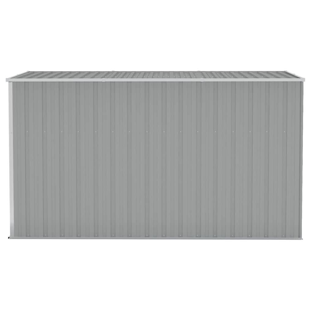 Vidaxl - Abri de jardin mural Gris 118x288x178 cm Acier galvanisé vidaXL 316226 - Image 5