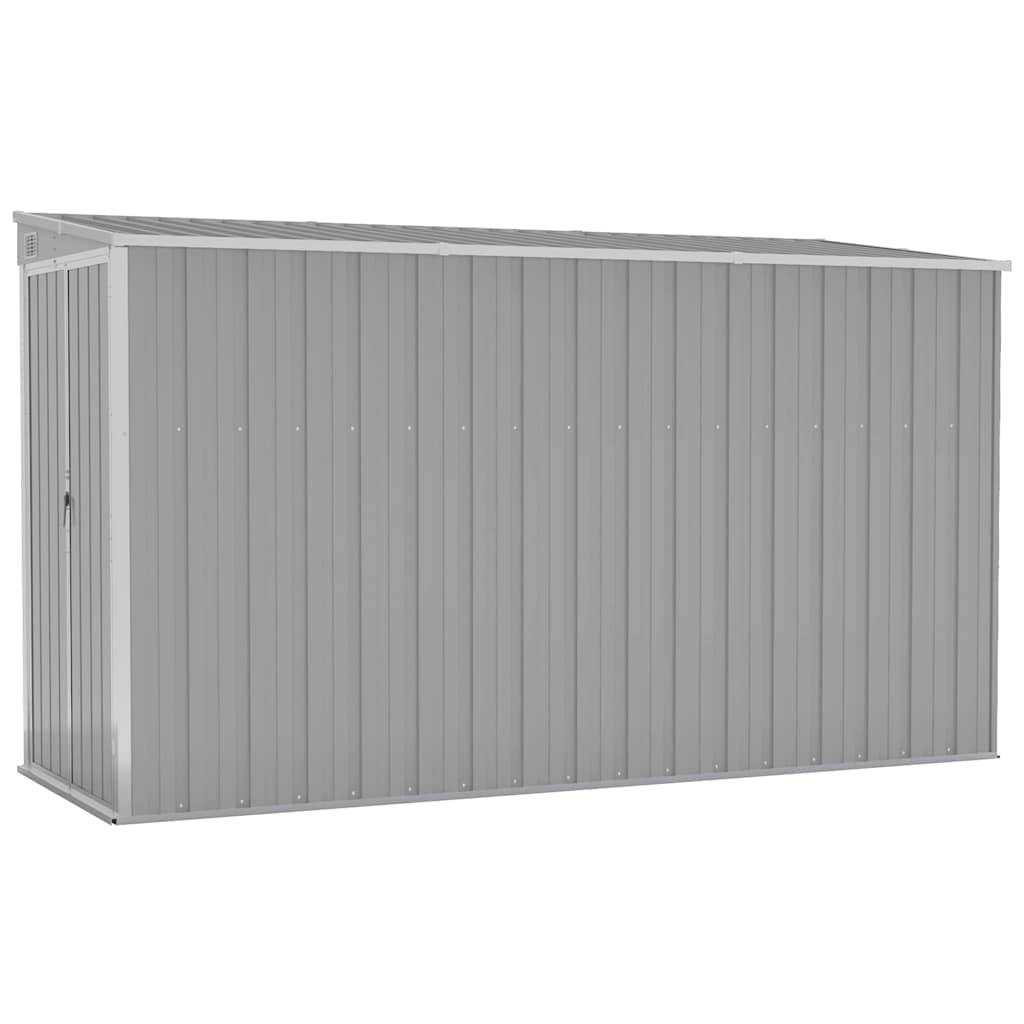 Vidaxl - Abri de jardin mural Gris 118x288x178 cm Acier galvanisé vidaXL 316226 - Image 2