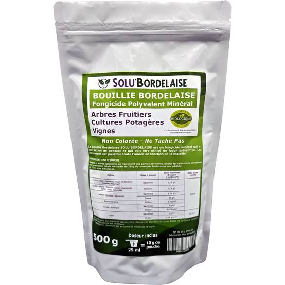 Solu'Bordelaise - Cloque du Pêcher - 1 kg de Bouillie Bordelaise Non Colorée - Polyvalent-Sulfate de Cuivre 200 g/kg - Doseur Inclus - Image 4