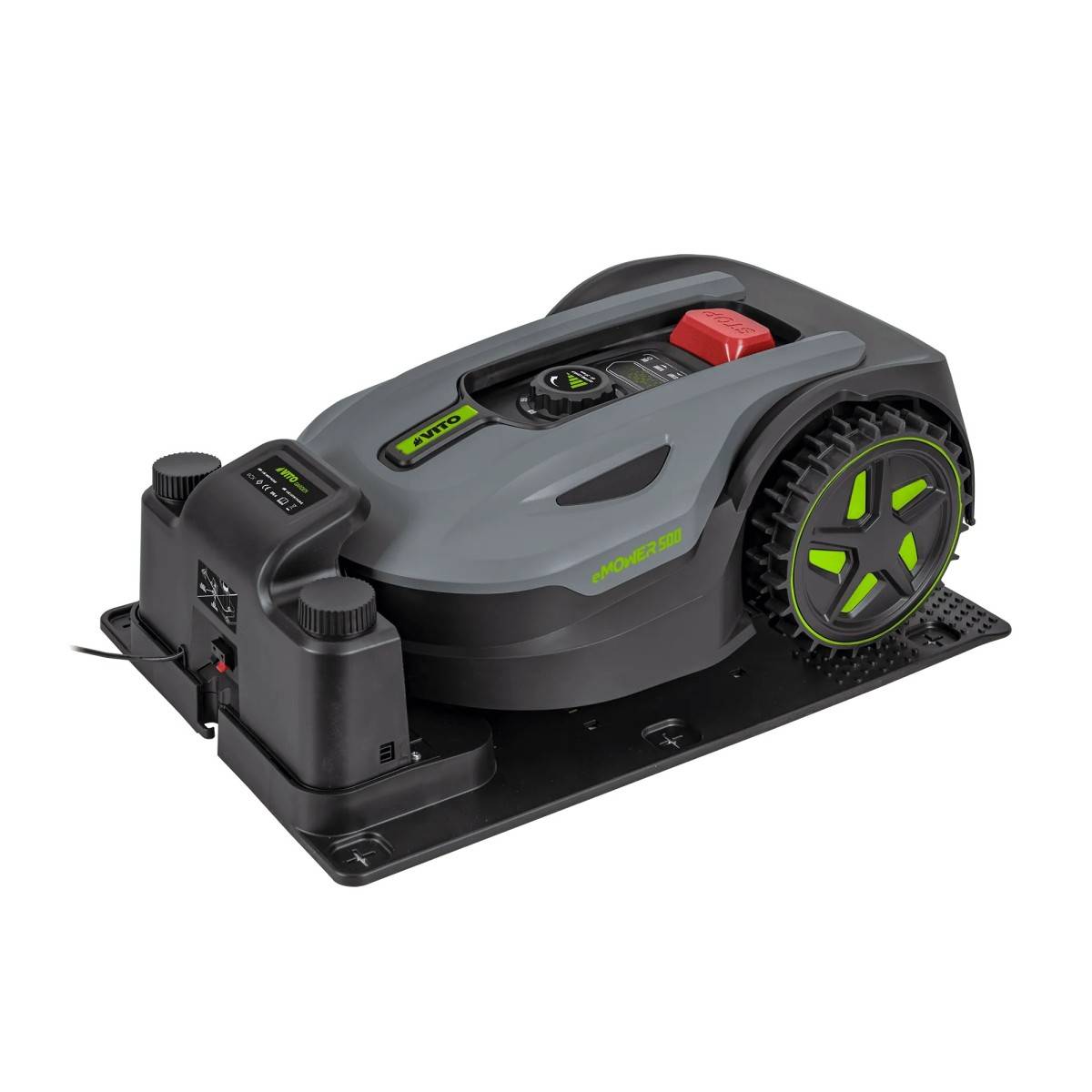 Vito - Robot Tondeuse sans fil 500m2 Brushless 3 Lames Coupe 180mm Retour station automatique Mulching VITO - Image 4