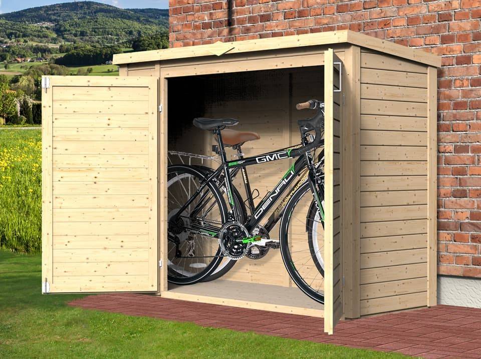 Direct Abris - Coffre en Bois BORA 3 - 200 x 82 cm - Stockage Velo / Outils - Espace de Rangement Exterieur - Coffre de Jardin - Abri de Jardin - Image 1
