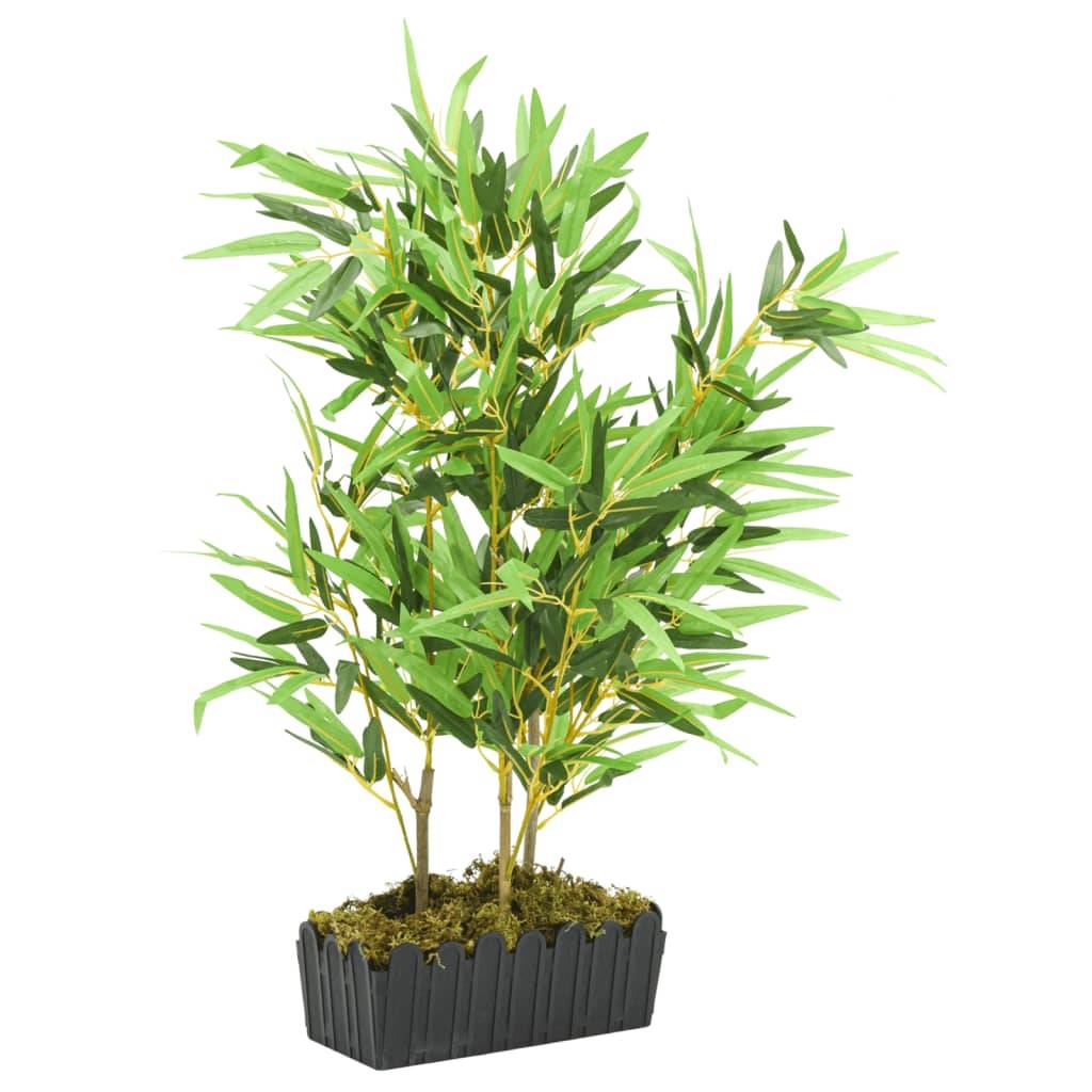 Bambou artificiel bambou et textile vert 80 cm, poids:5kg - PANGIVO - Image 1