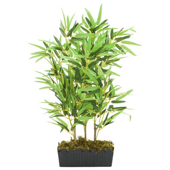 Bambou artificiel bambou et textile vert 80 cm, poids:5kg - PANGIVO - Image 2