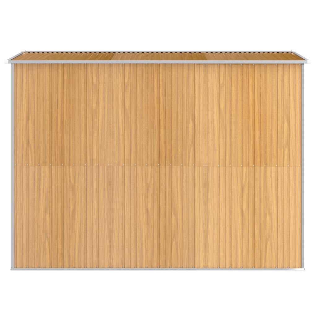 Vidaxl - Abri de jardin Marron clair 192x274x223 cm Métal galvanisé vidaXL 3147472 - Image 6