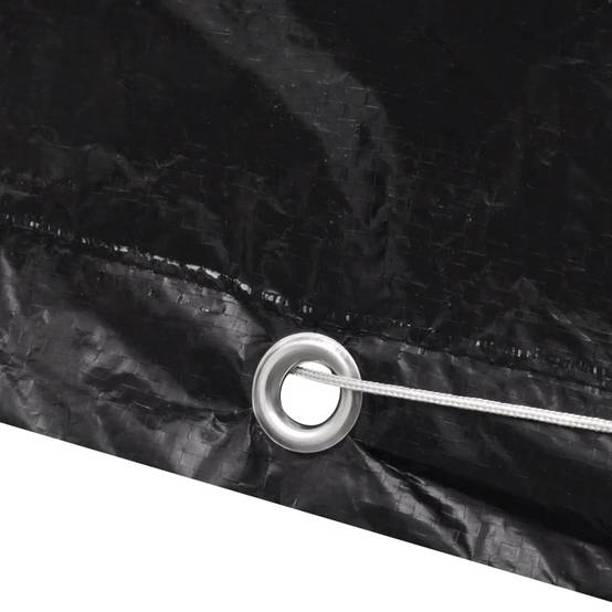 Lot de 2 Bâches de Protection PE pour Banc ou Petite Table de Jardin Noir 140x70x90 cm – ComfortXL Outdoor Living - Image 6