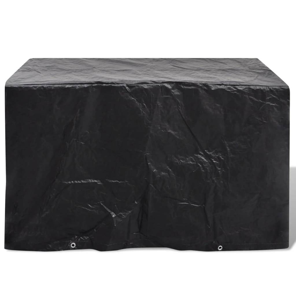 Lot de 2 Bâches de Protection PE pour Banc ou Petite Table de Jardin Noir 140x70x90 cm – ComfortXL Outdoor Living - Image 3