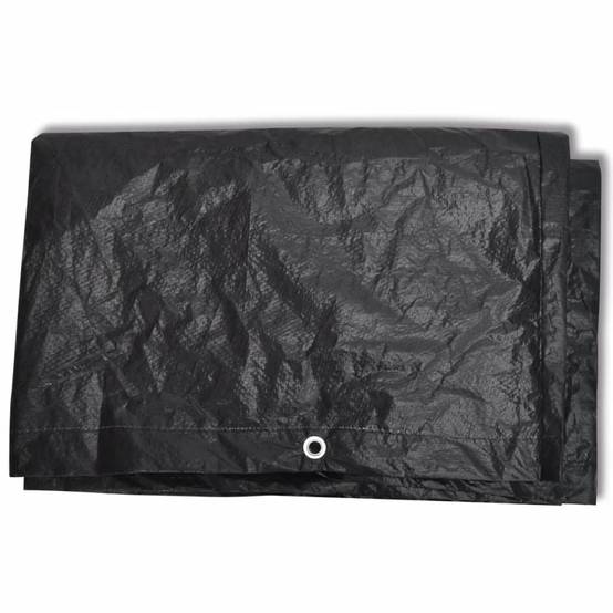 Lot de 2 Bâches de Protection PE pour Banc ou Petite Table de Jardin Noir 140x70x90 cm – ComfortXL Outdoor Living - Image 4